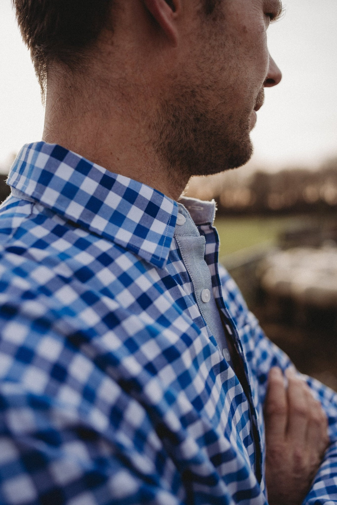 George Shirt in Blue Check - Hide and Seek Clothing